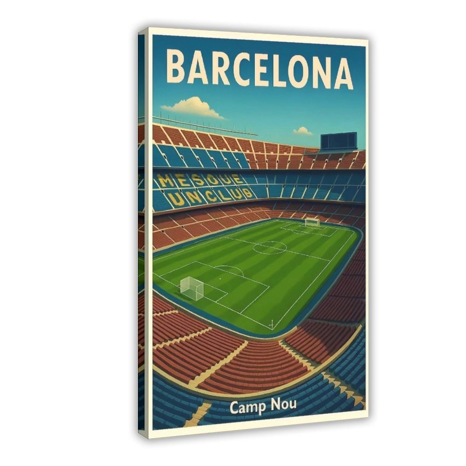 Bareronor Camp Nou Canvas Poster for Bedroom Decor Gift
