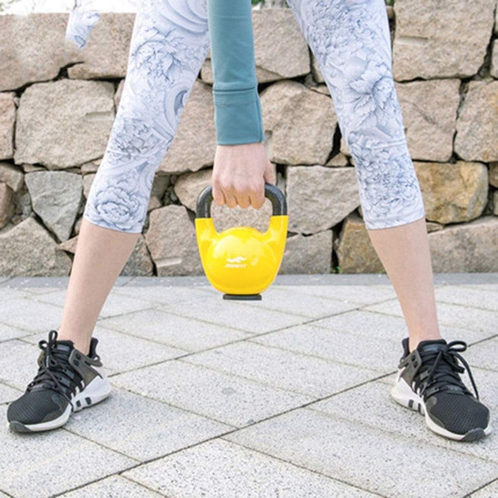 Kettlebell AGYH Ghisa, Attrezzature Sportive per Uomo E Donna, Base in Gomma Spessa, 5lb / 7lb / 10lb / 15lb / 20lb / 25lb / 30lb / 35lb / 40lb / 45lb