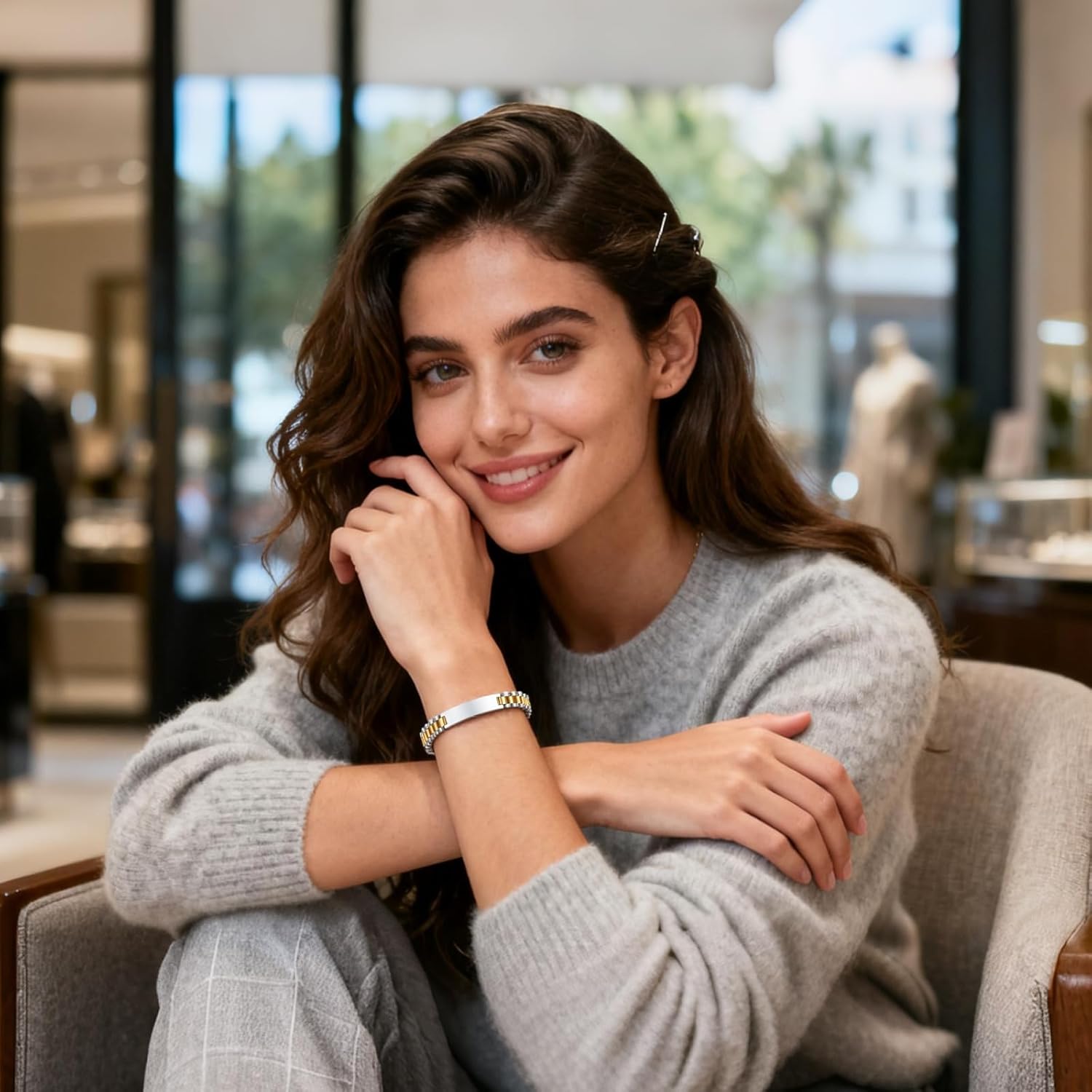 6 mm Stainless Steel Bracelet for Men and Women, Chain Watch Bracelet, Fashionable and Comfortable, Everyday Versatility, Black/Silver/Gold/Gold & Silver - Image 3