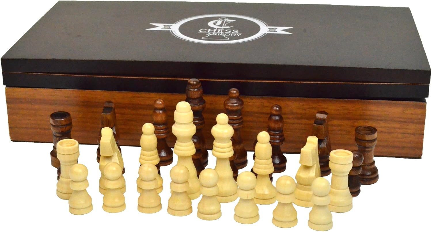 Chess Armory Chess Set Box Compact Collapsible Folding Chess Set