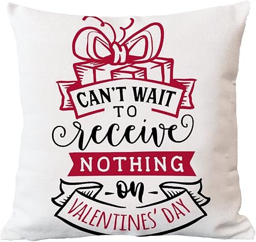 Miniatura 5 de Funda de cojín para sofá, decoración del día de San Valentín, no puedes esperar a recibir nada, fundas de almohada para el día de San Valentín,
