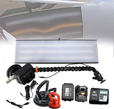 Car Dent Repair PDR Lamp Tools, Dent Reflector Light, with Dent Repair Suction, LED Leveling Light for Car Bump and Dent Removal