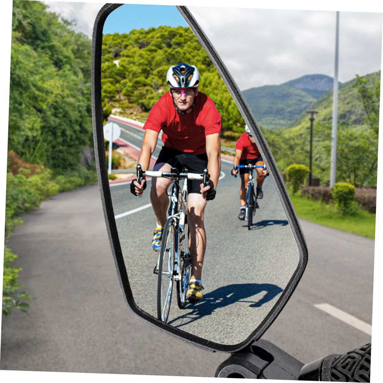 2 Stück Fahrrad Rückspiegel Klappbar und Drehbar Kratzfester Mountainbike Lenker Rückspiegel mit Polierter Oberfläche Sicherer Weitwinkelblick für Fahrradtypen
