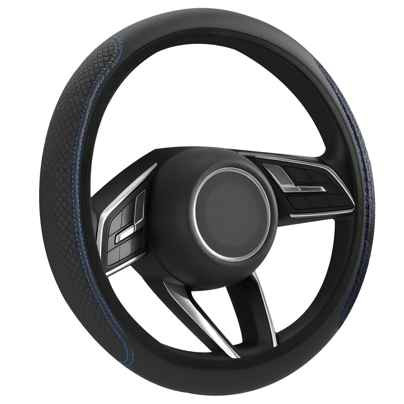 Flintronic Auto Lenkradabdeckung, Lenkradbezug, Lenkradhülle Universal, Lenkradabdeckungen für Frauen Männer, Zubehör Innenraum für 99% Auto, SUV, Lastwagen