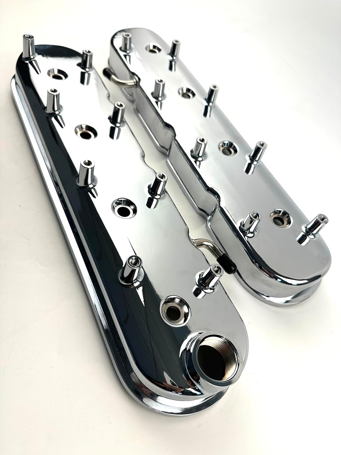 LS Cast Aluminum Tall Valve Covers for LS1 LS2 LS3 LS6 5.3 6.0 Chrome