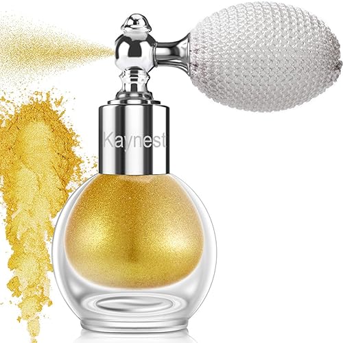 KAYNEST - Polvo brillante en aerosol, brillo corporal con purpurina facial, resaltador de alto brillo, maquillaje suelto para mujeres, cabello y