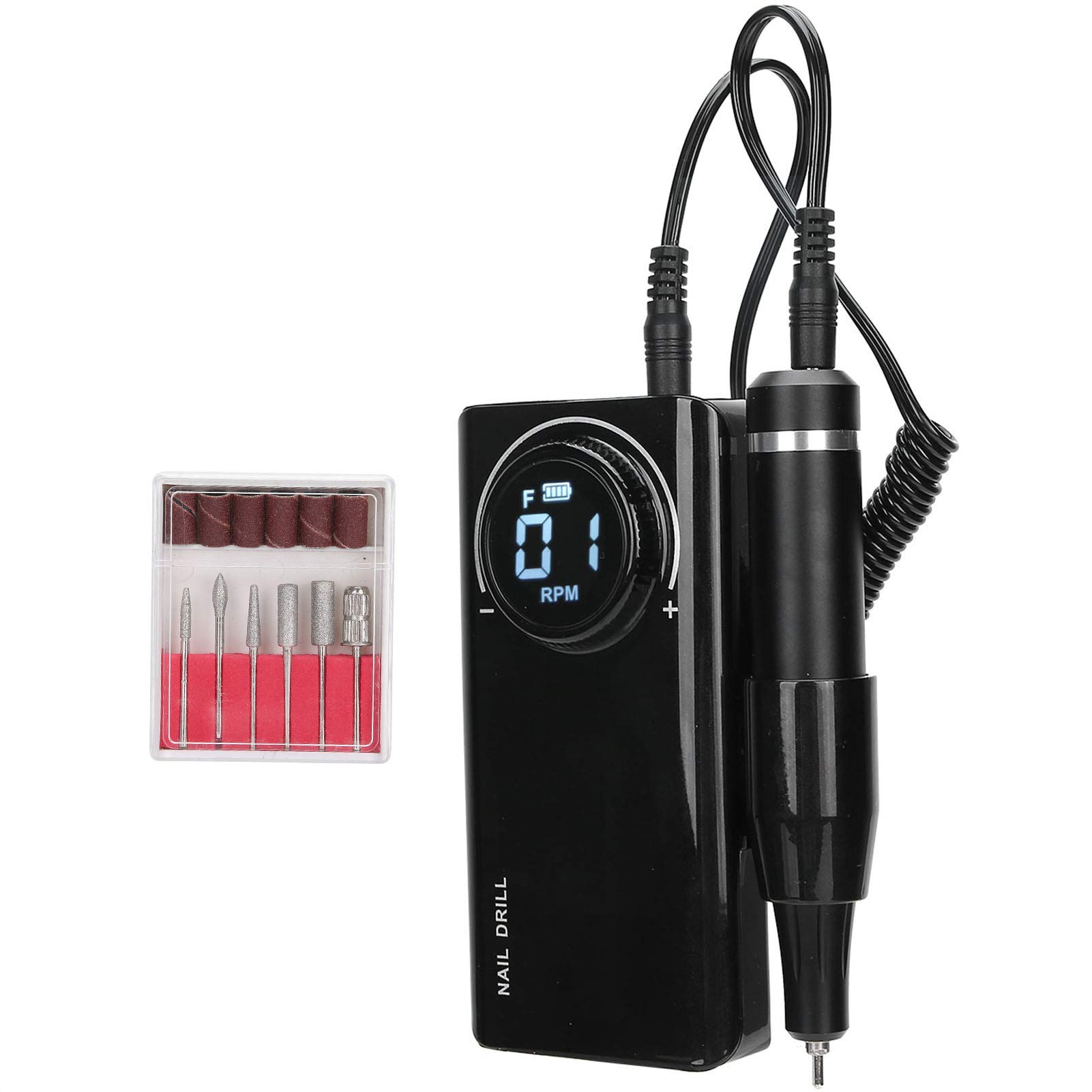 Lime Per Unghie Elettriche Per Trapano Per Unghie Lime Per Unghie Elettriche Ricaricabili Per Penna Per Trapano Per Unghie Lucidatrice Per Unghie Portatile(nero)