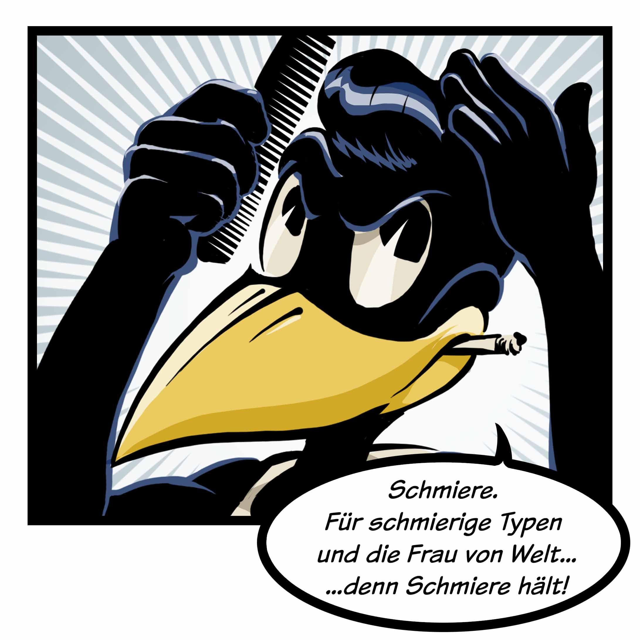Rumble59 Schmiere Limited Edition – Surfin' Bird – Pomade – Cera per capelli da uomo per capelli medio-forti, cera per capelli da uomo, 140 ml