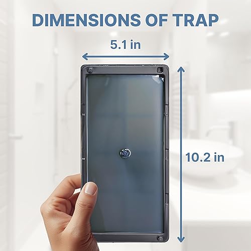 Miniatura 9 de Trampas adhesivas de pegamento para ratones y ratas, paquete de 8 bandejas de plástico de pegamento resistente, trampas adhesivas perfumadas,