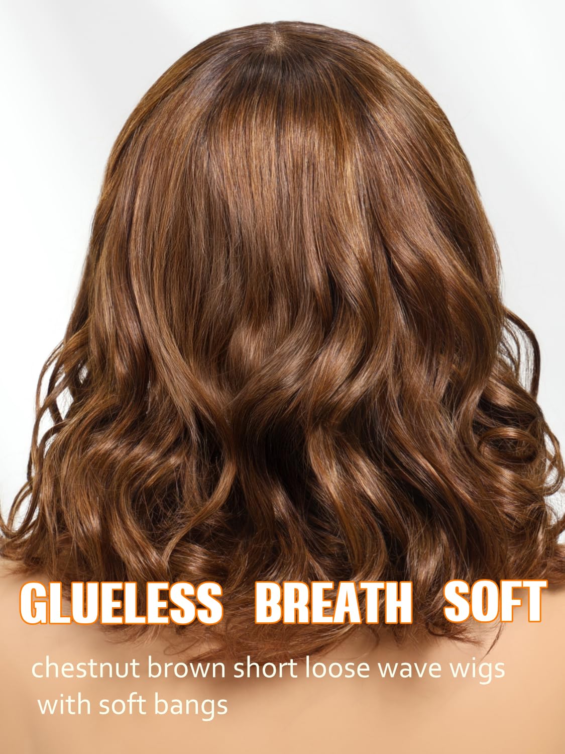 Amazon.com : Julia Hair 14 Inch Chestnut Brown Loose Body  display picture 1