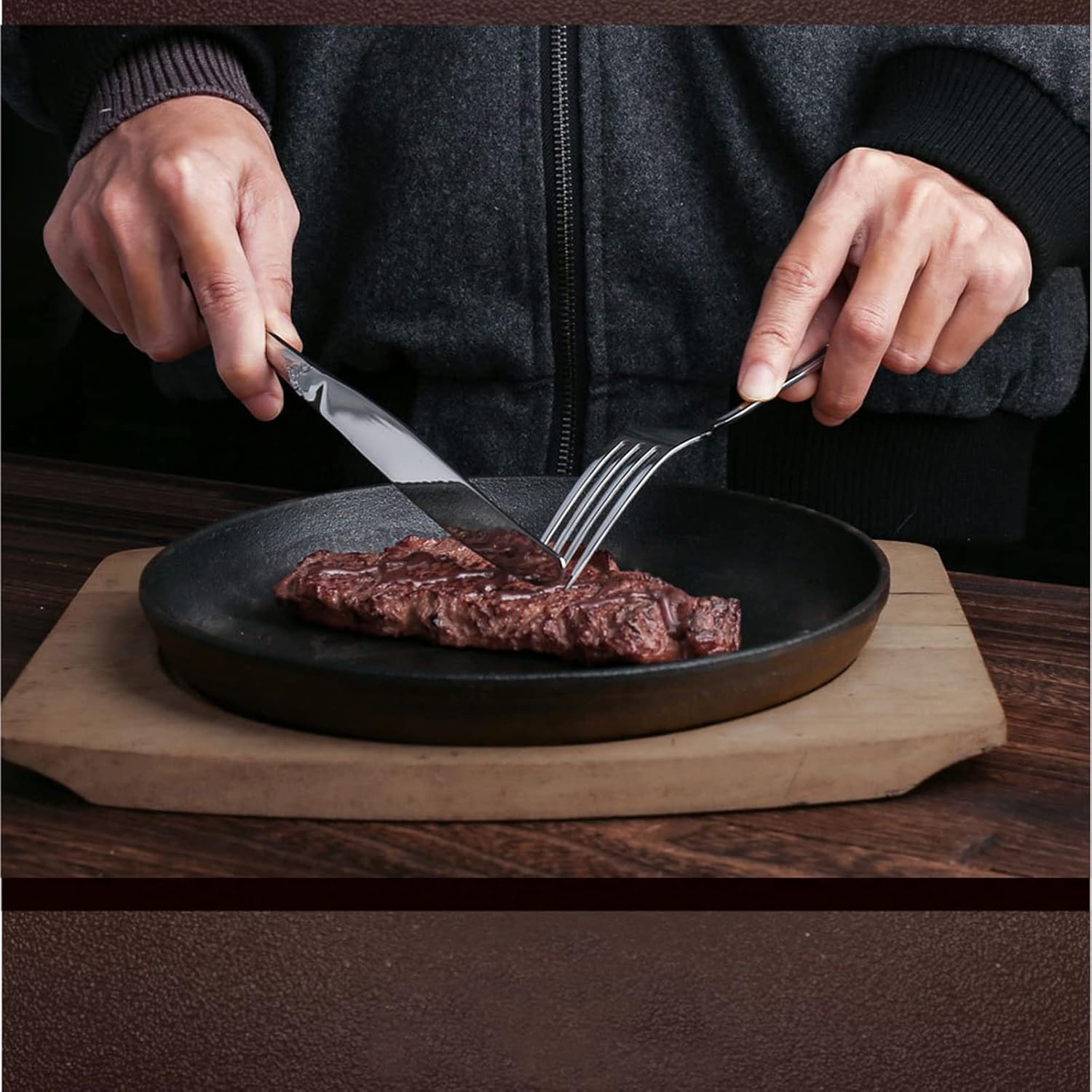 24Pcs Vintage Baroque Silverware Set 18/10(304) Stainless Steel Luxury Antique Western Royal Style Flatware Set include Hollow Relief Handle Spoon Fork Knife, Service for 6