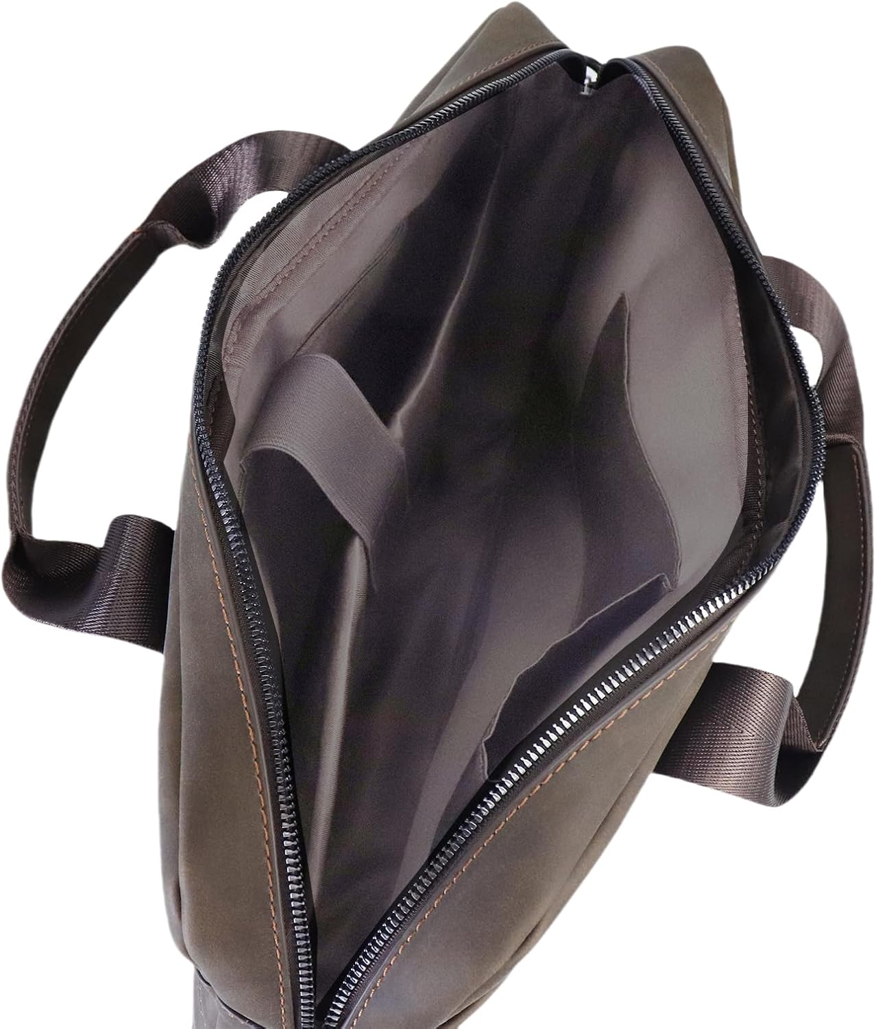 14" Roomy/15.6" Compact Laptop Messenger Bag for Men, Vintage Faux Leather Briefcase - Crossbody Business Travel Satchel - Image 7