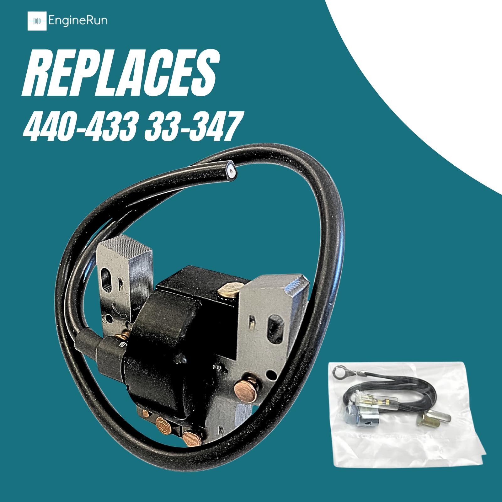 492341 - Módulo de bobina de encendido compatible con motores verticales Briggs & Stratton 13 14 15HP OHV Stens 440-433 Oregon 33-347