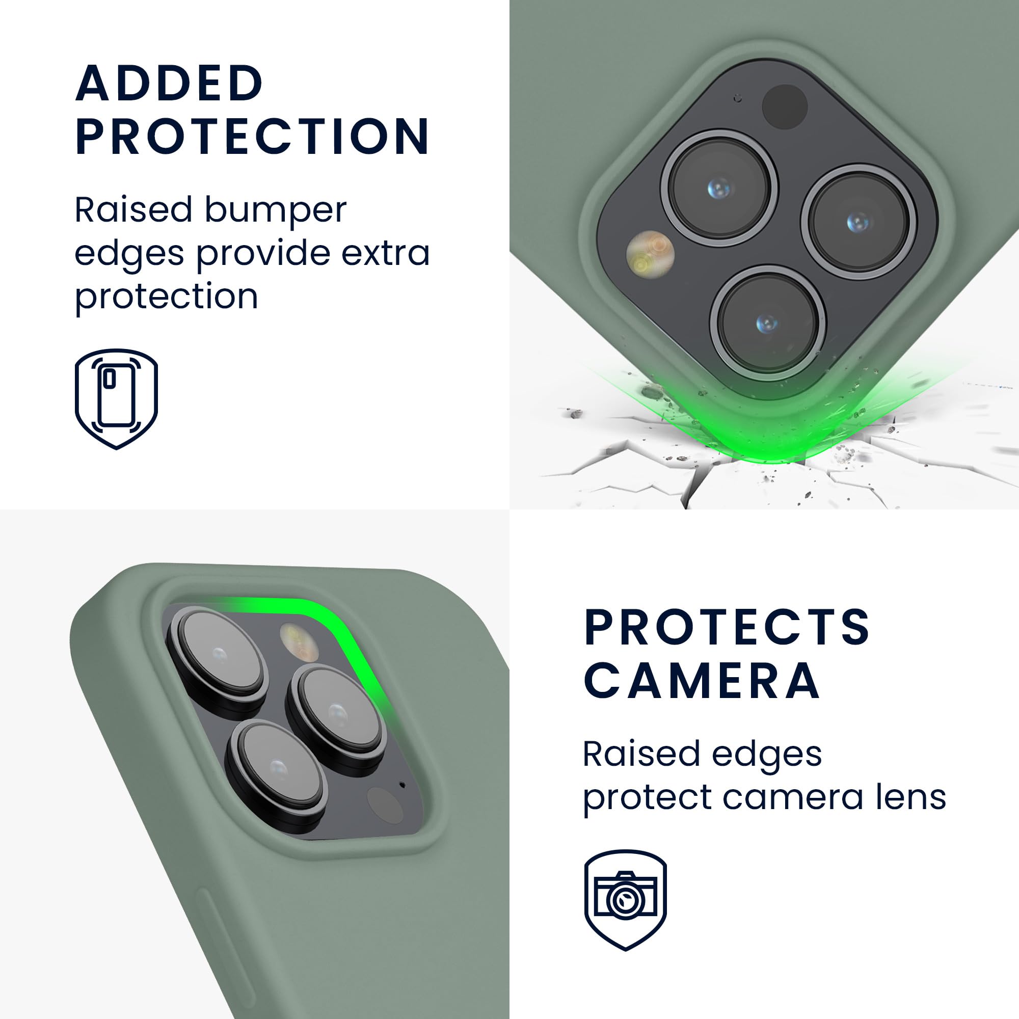 IPhone 14 Pro Max Silicone Case With MagSafe - Succulent - (UK - View #13