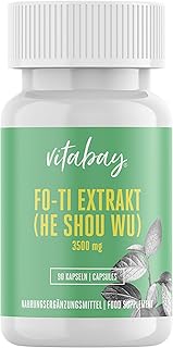 Vitabay Fo-Ti Extrakt (He Shou Wu) 3500 mg • 90 vegane Kapseln • Made in Germany