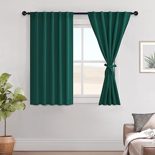 Miniatura 138 de Hiasan Cortinas opacas blancas extra anchas para dormitorio, cortinas opacas térmicas extra anchas de 72 pulgadas de largo, con pestaña trasera,