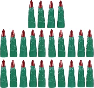 Beaupretty 24Pcs Witch Fingers Halloween Finger Nail Covers Plastic Witch Fingers Zombie Witch Fake Finger Nails for Cosplay Party