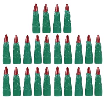 Beaupretty 24Pcs Witch Fingers Halloween Finger Nail Covers Plastic Witch Fingers Zombie Witch Fake Finger Nails for Cosplay Party