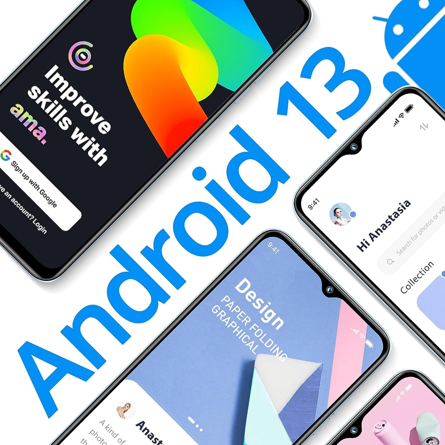 Amazon | OUKITEL C35 Smartphone Android 13 (2023)、24GB +256GB