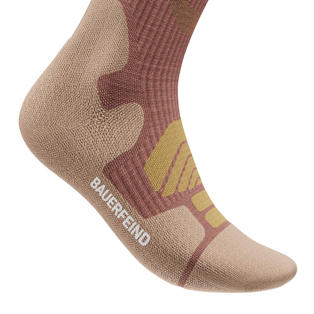 BAUERFEIND Calzini da trekking "Outdoor Merino Compression Socks" per attività all'aria aperta come escursioni (trekking, hiking), 1 paio di calzini sportivi in lana (merino)