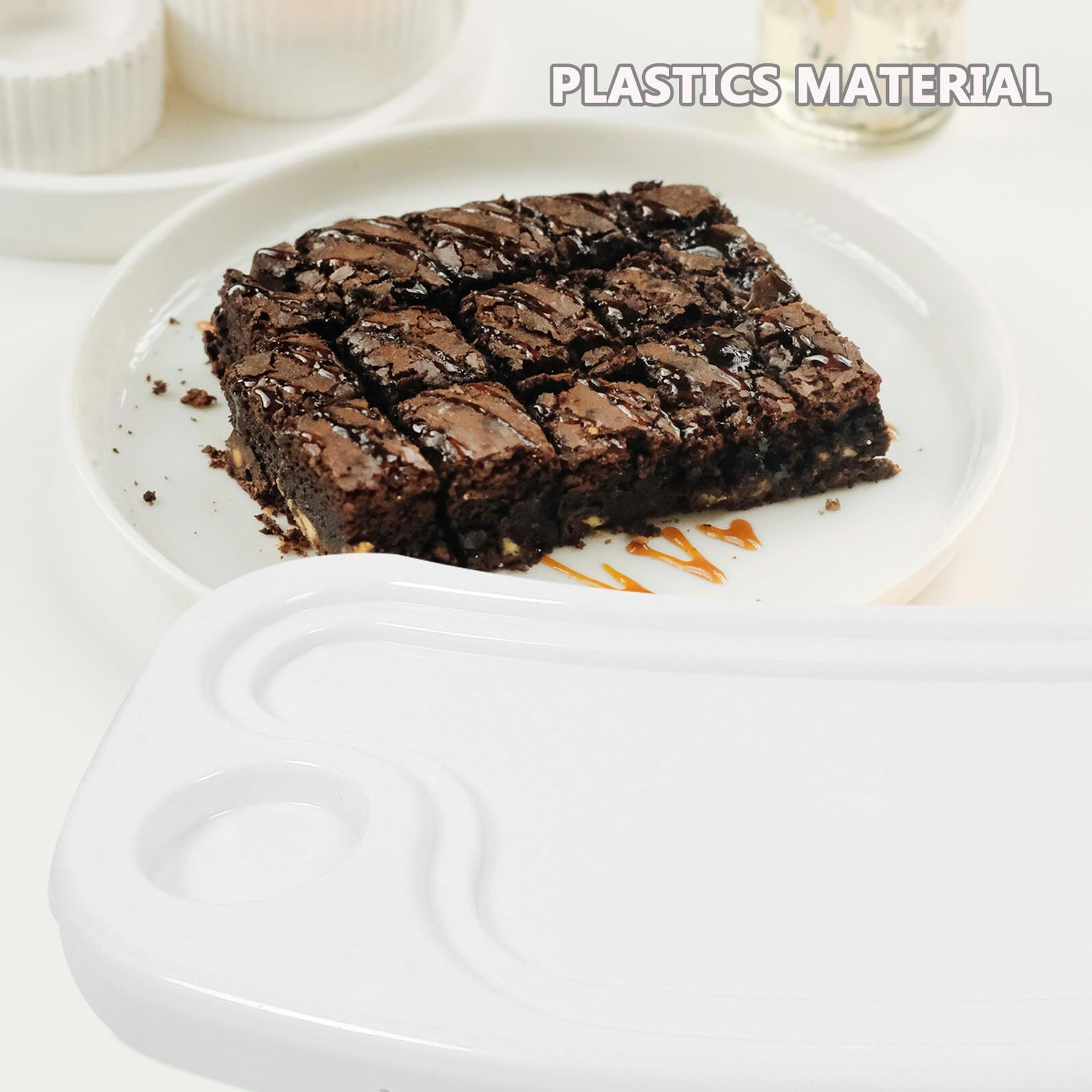 Hohopeti Vassoio per Seggiolone Bianco in Plastico Sicuro e Robusto, Accessorio per Pasti e Cena di Ragazzo Ragazza e Ragazzo Ragazza Design Semplice e Delicato