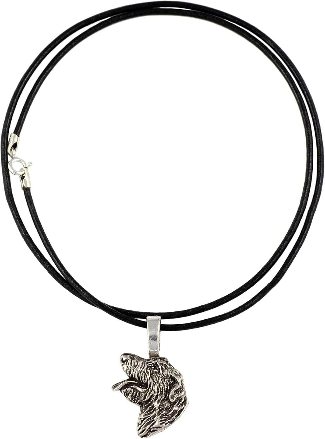 Art-Dog Collection Dog Pendant – Dog Breeds Jewelry - Handmade Dog Necklace with ZnAl Base and Silver Coating – Silver Dog Necklaces for Men and Women – Irish Wolfhound