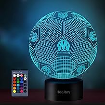 3D Lamp Gifts, Football Lamp, 16 Lighting Colours and Remote Control, Gifts for Children Footballers