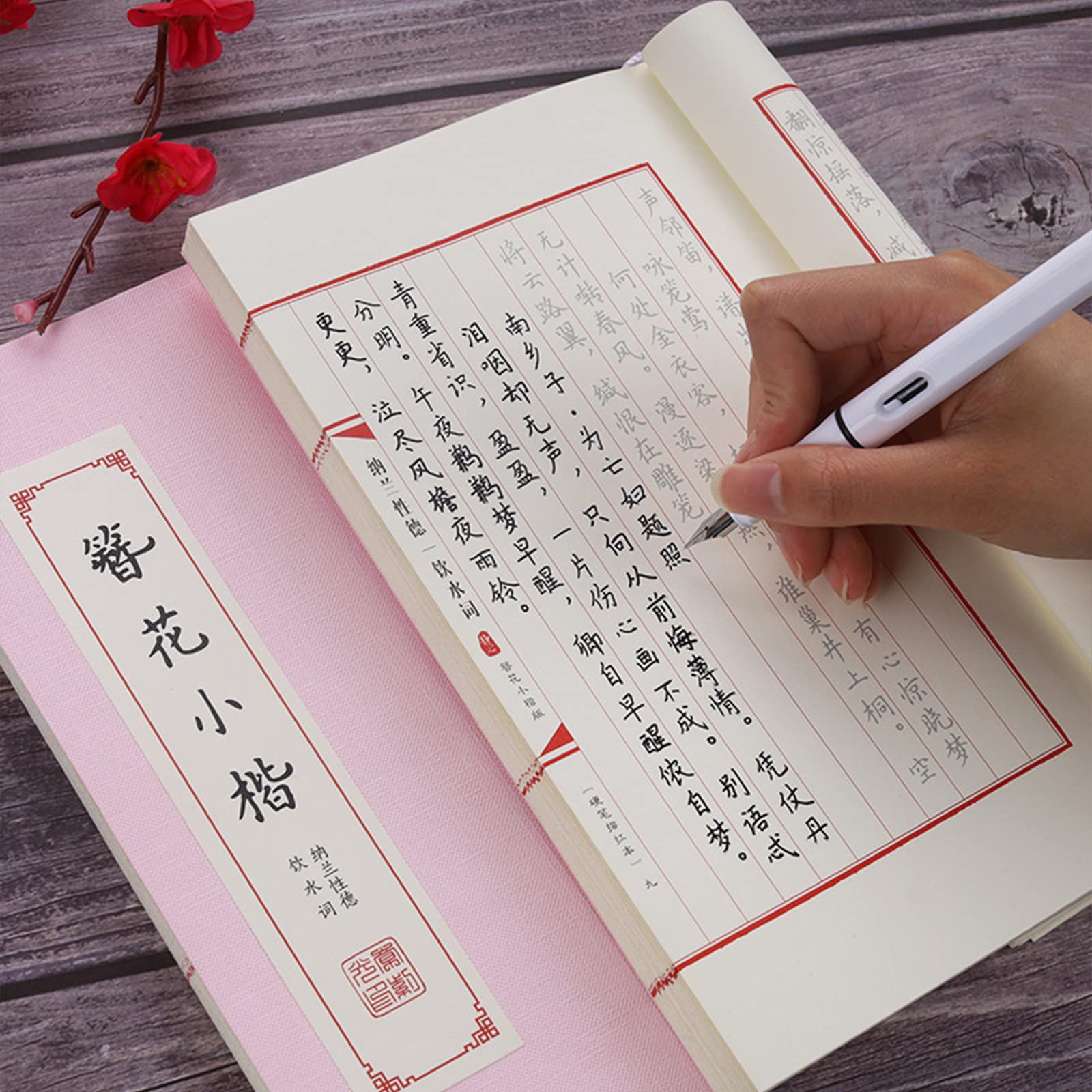 Chinesisches Kalligraphie-Buch Zum Üben – Mit Reispapier, Buddhistischen Schriftzeichen, Für Anfänger & Fortgeschrittene