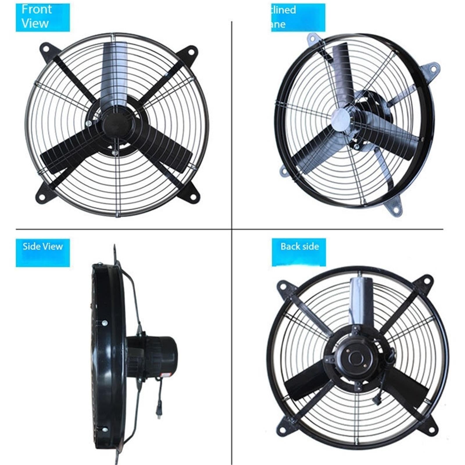 Ventilador de ventilación Extractor de aire industrial del ventilador ventilación