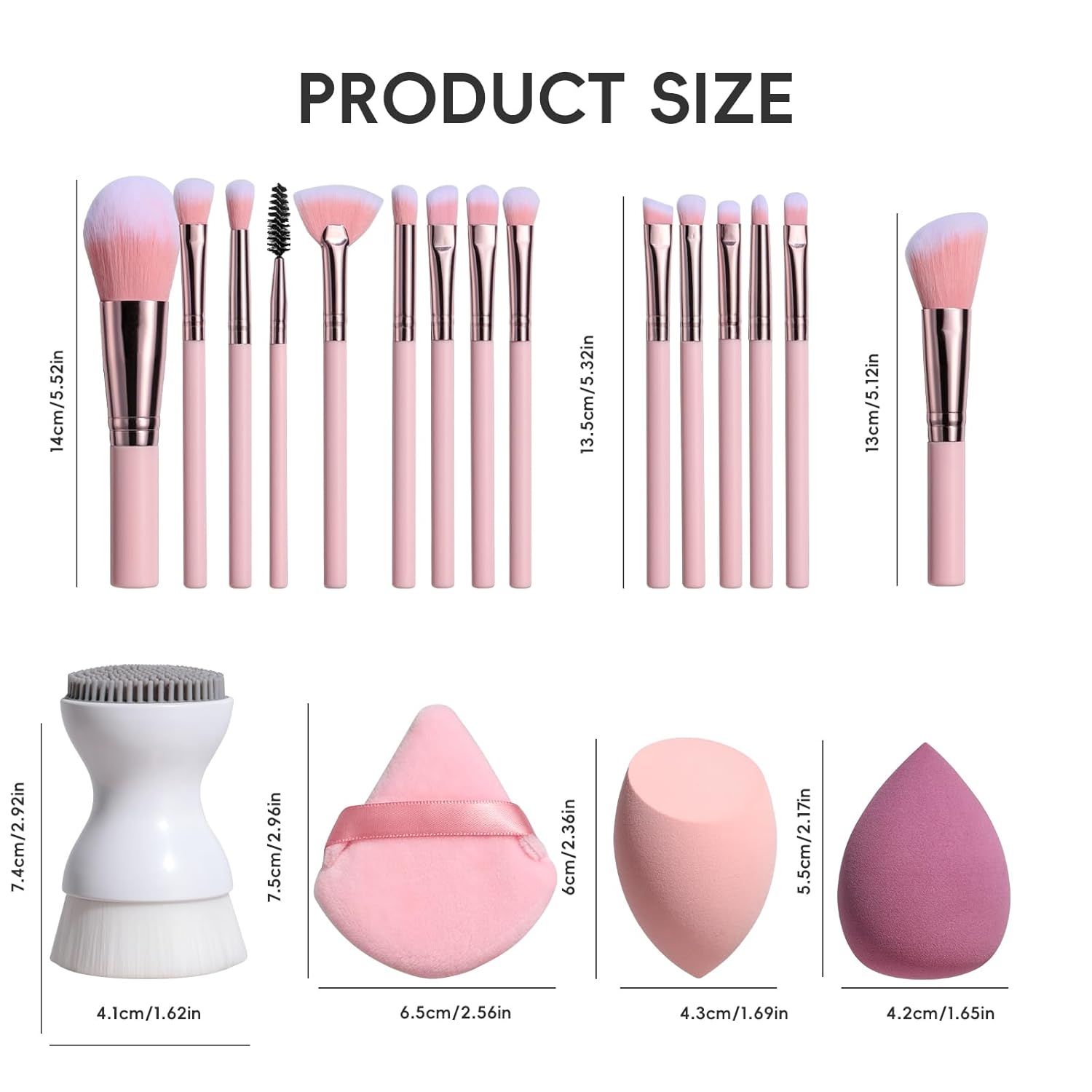 JPNK 21PCS Makeup Brushes Set – Premium Synthetic Foundation Powder Concealers Eye Shadows Blush Brushes image 7 of 7 B0FDJW25ML