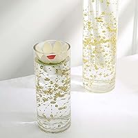 Vista 8 de Efavormart - Juego de 200 cuentas de perlas de imitación brillantes, sin agujeros, para manualidades (dorado)