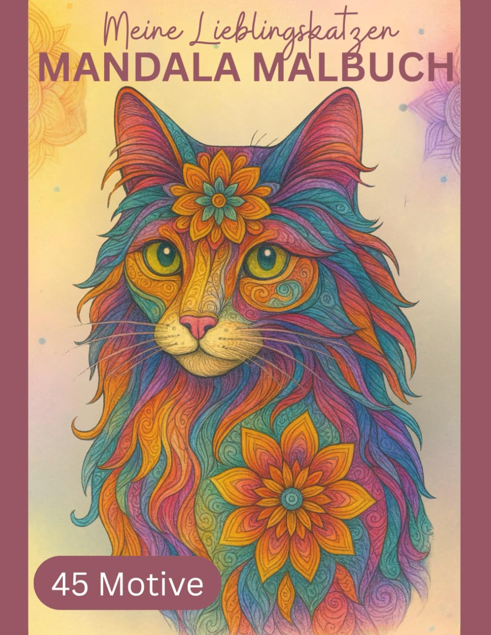 Meine Lieblingskatzen – Mandala Malbuch: 8 Jahren: 45 liebevoll gestaltete Mandalas mit zauberhaften Katzen – zum Ausmalen, Entspannen und innere Stärke fördern