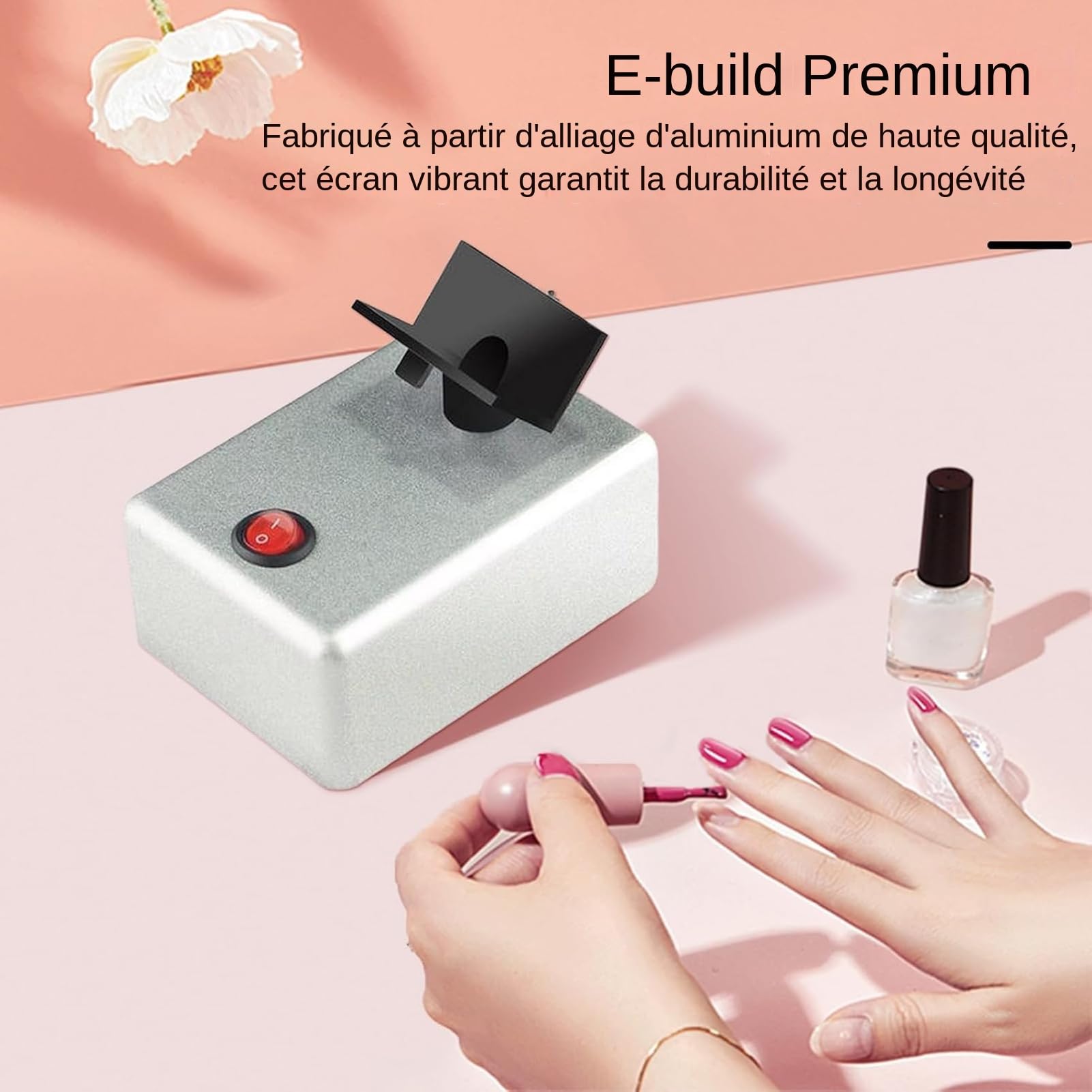 Polnischer Shaker – Multifunktionaler Flaschenspinner, Nagellack-Rührgerät, tragbarer Farbmixer mit stabiler Bewegung für die Gelmischstation, Organizer