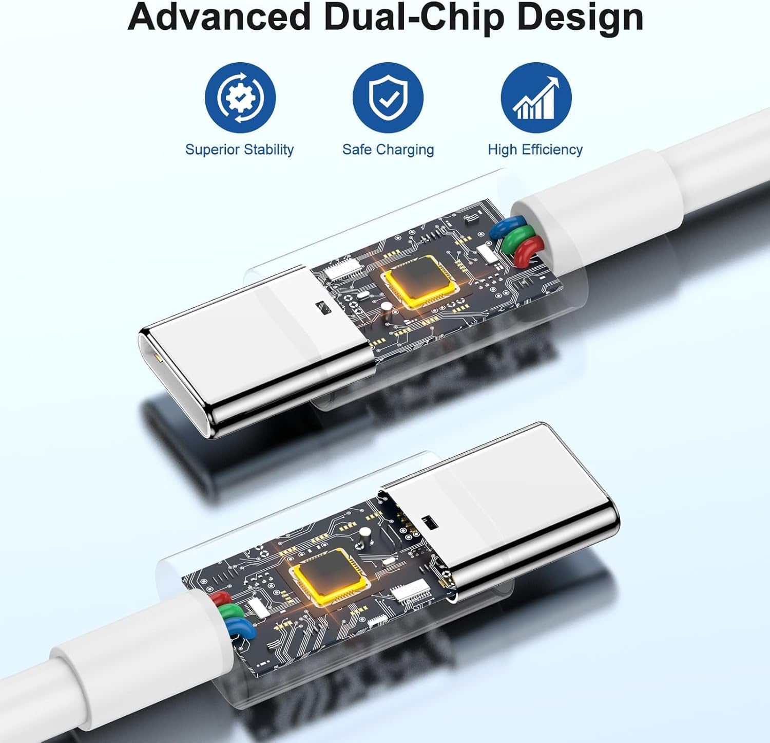USB C to USB C Charger Cable,2Pack i Phone Type C Charging Lead 2M Long Fast Charging Wire USBC Charger Cables Compatible with iPhone 17 Pro Max/17 Air/16/16 e/16 Pro/15 Plus, iPad Pro/Air/Mini,Mac 2M+2M