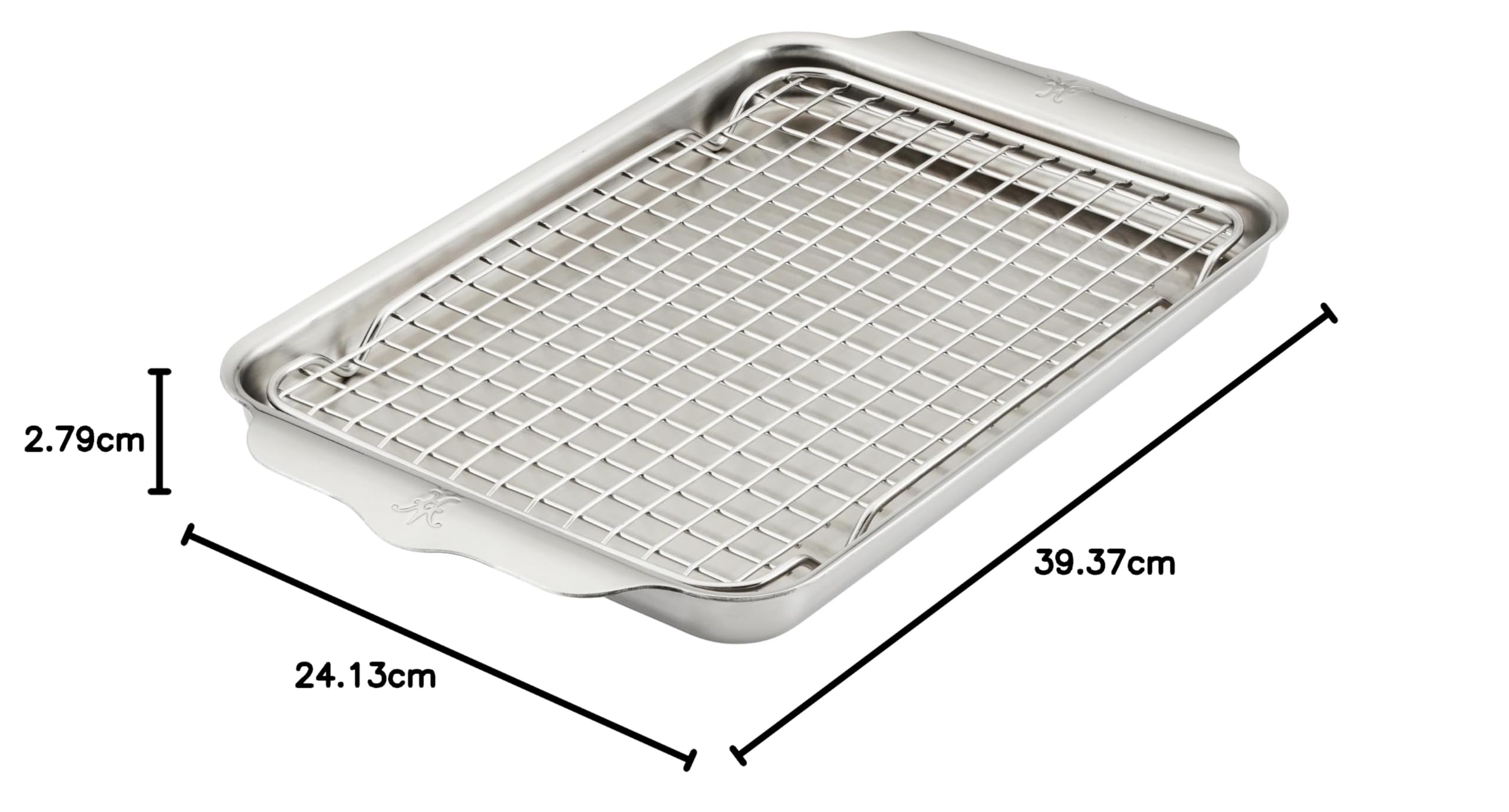 Hestan Provisions OvenBond – Dreilagige Viertelblechpfanne mit Edelstahlgestell, 22,9 x 31,8 cm