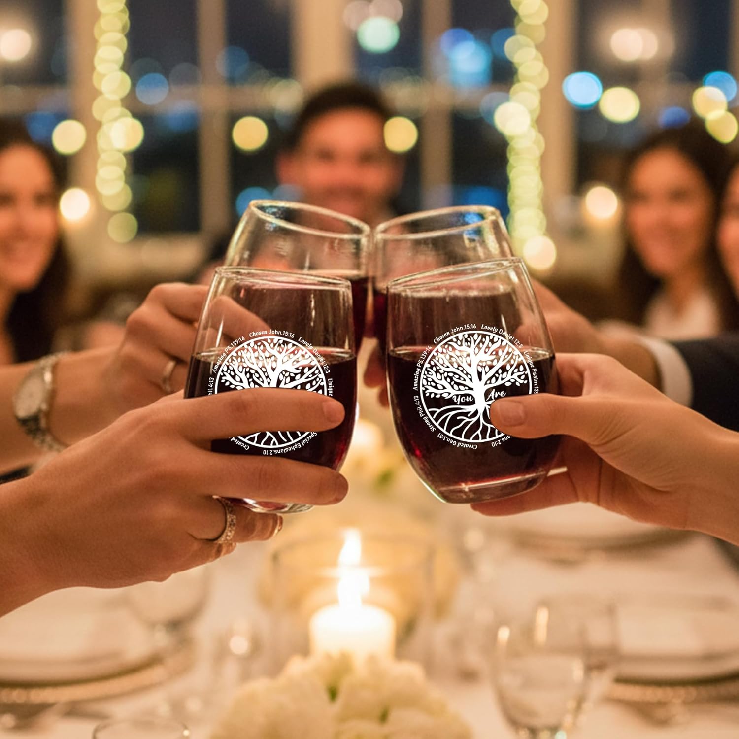 Spiritual Gifts Christian for Christians Best Friend Bestie Soul Sister in Christ Coworker Wine Glass Religious Gifts Encouragement Inspirational Gift Christmas Birthday Presents Tree of Life Gift - Image 7