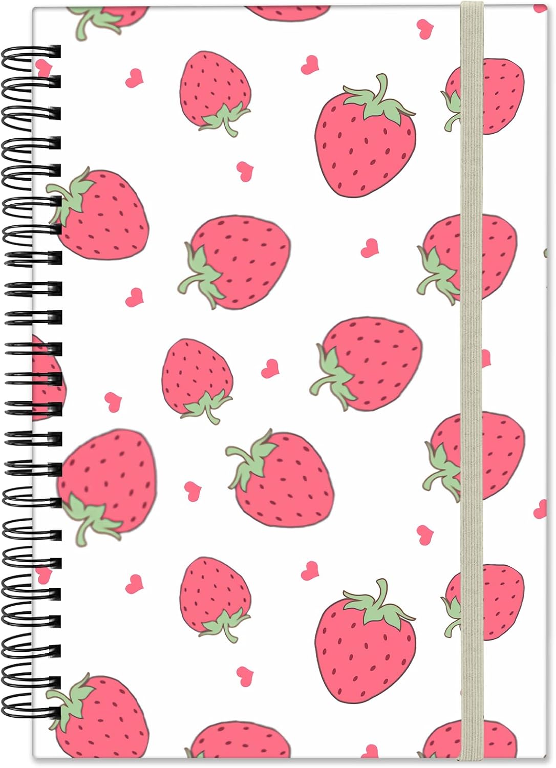 Deokke Spiral Notebook,Hardcover Journal Wide Ruled Spiral