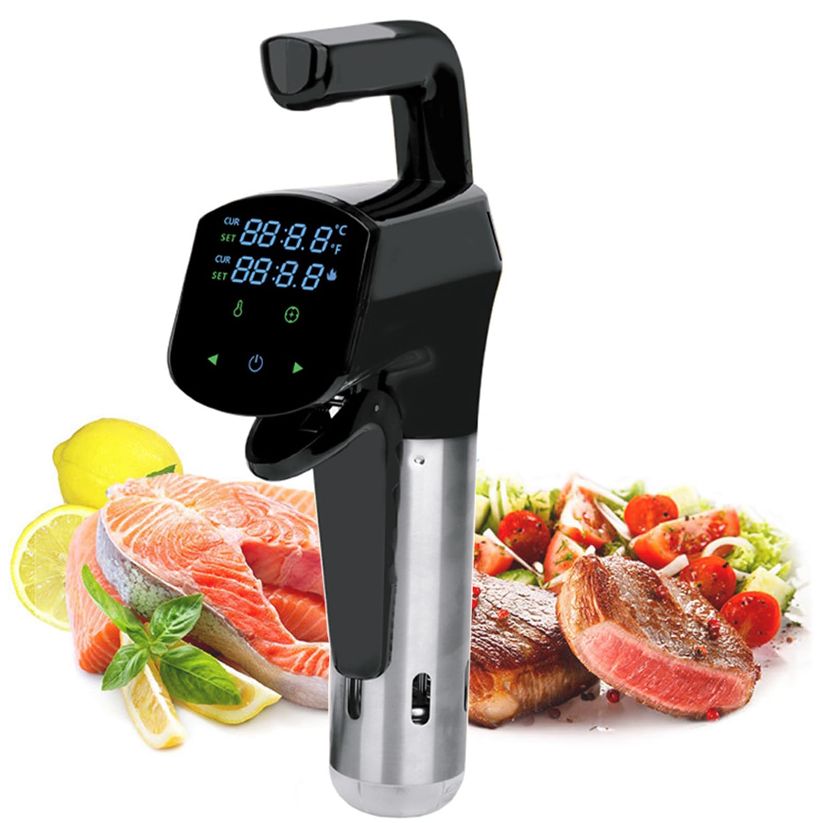 Kuchenka Sous Vide, cyfrowy wyświetlacz LED, precyzyjna kontrola temperatury i timera, wodoodporny cyrkulator do namaczania na gorąco do kuchennej wołowiny, filetów rybnych
