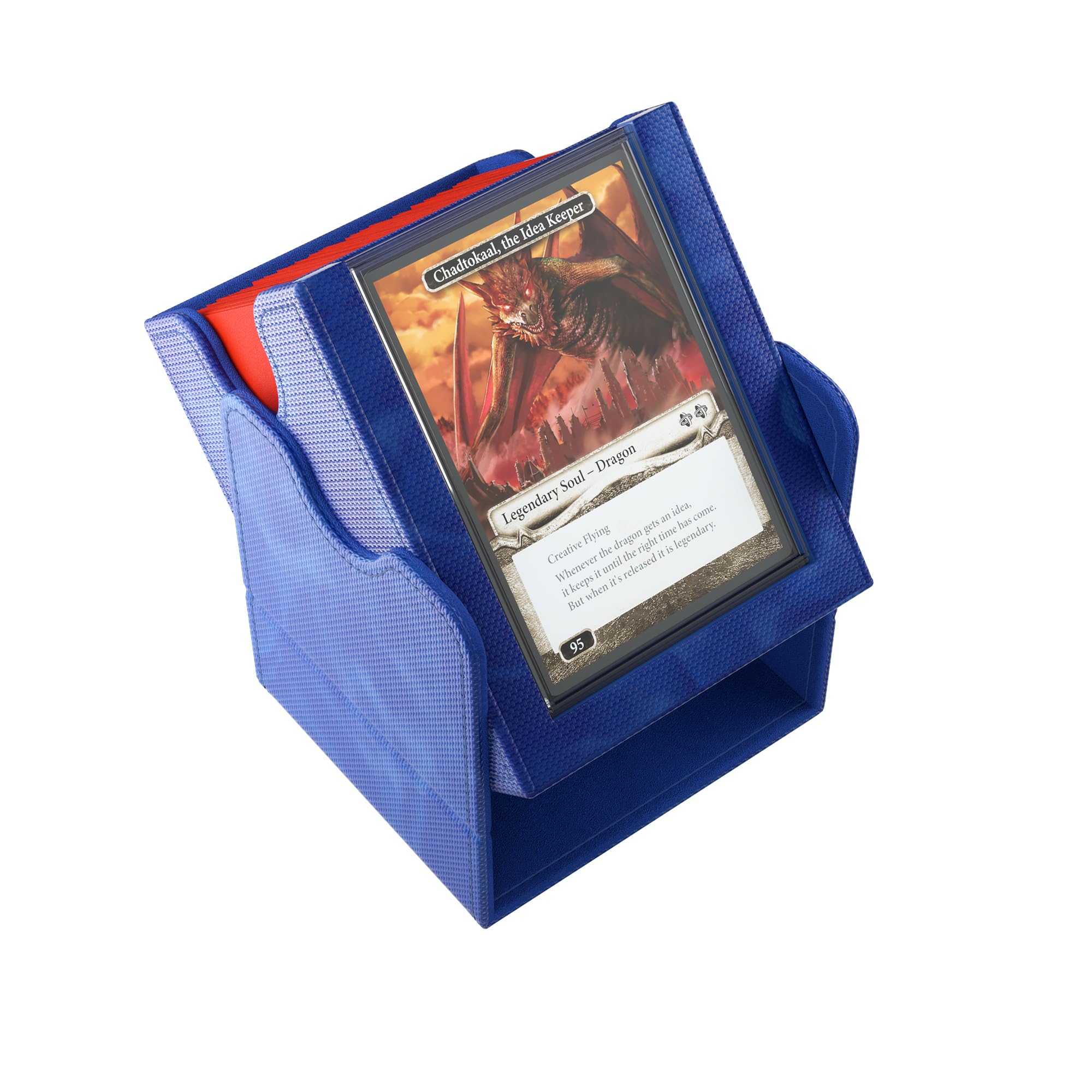 Gamegenic | Squire Plus 100+ XL Convertible Blue Commander Deck Box | Porte-Cartes