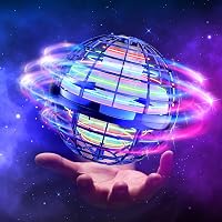 Tomzon Hoverball Repülő Labda RGB LED Fényekkel - Mini Drón Gyerekeknek, Kék Lebegő Játék, USB Tölthető, 15 Perc Repülési Idő, Beltéri-Külté 1