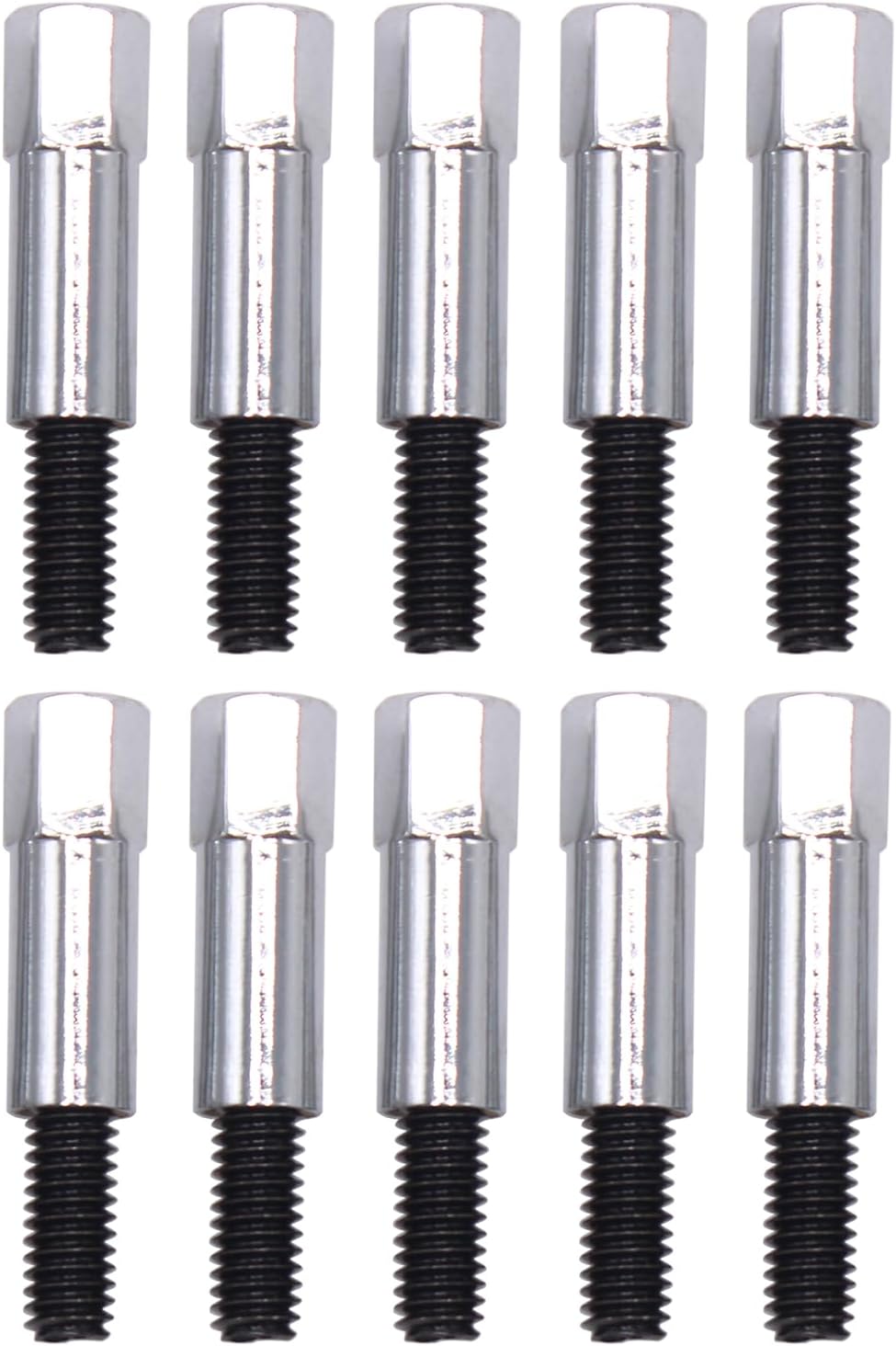 10 Pcs/Set Chrome 5/16 Valve Cover Mini Bolts For F E Ford Engines 352 360 390 427 428