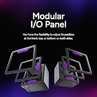 Vista 9 de Cooler Master MasterBox Q300L Torre Micro-ATX con filtro de polvo de diseño magnético, panel lateral acrílico transparente, E/S ajustable y flujo