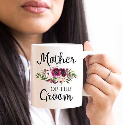 Miniatura 5 de Taza de 11 onzas con texto en inglés "Thank You For Raising The Man Of My Dreams Mother Of The Groom To My Mother In Law - Taza para suegra, regalos