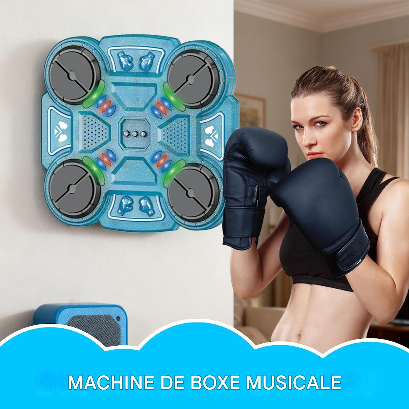 Macchina Da Boxe Musicale Per L'Allenamento Ricaricabile USB Tre