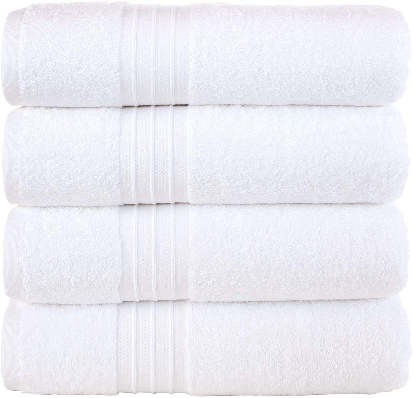 Hammam LinenBath Towel Set 4 Pack 27 52 White HL-500C