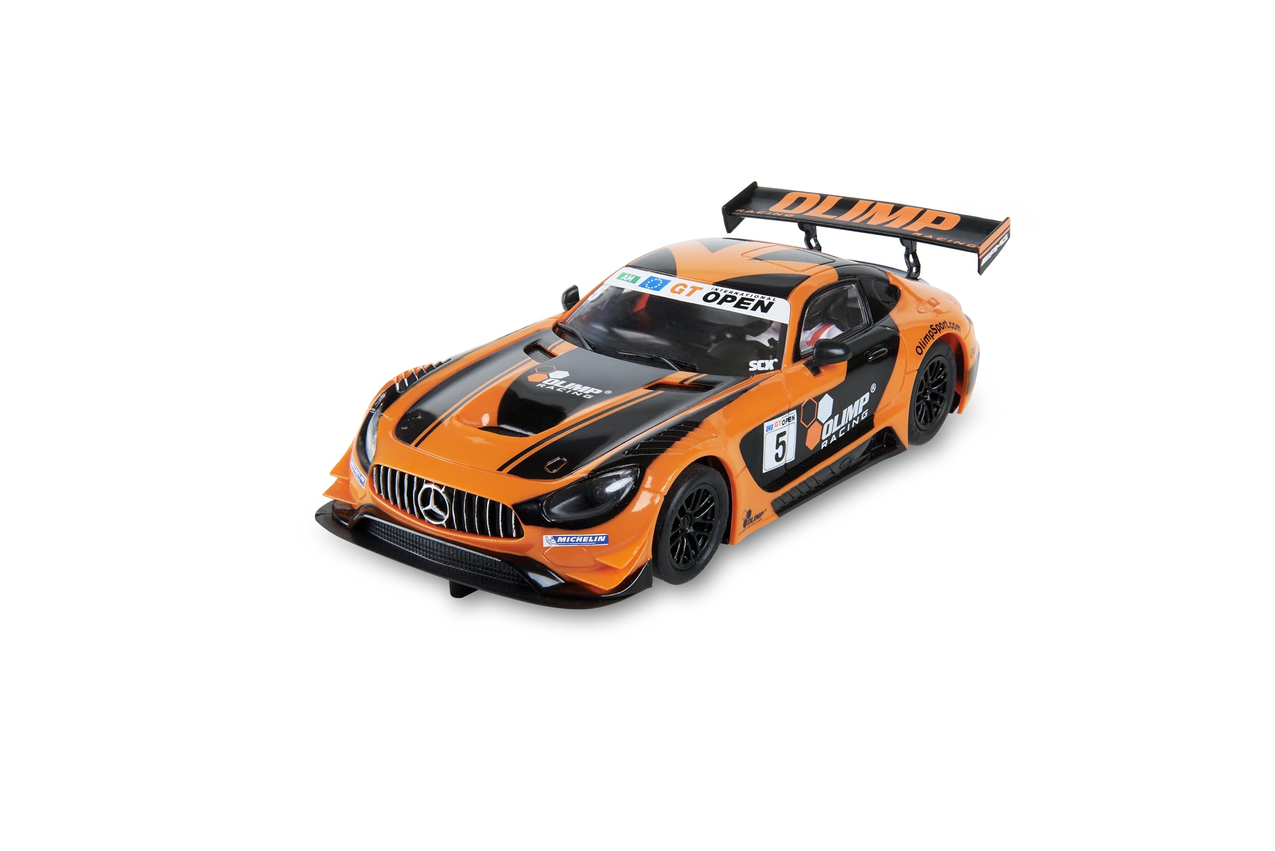 SCALEXTRIC - Coche de Carreras Original - Coche Slot Escala 1:32 (Mercedes AMG GT3 - Olimp Racing)
