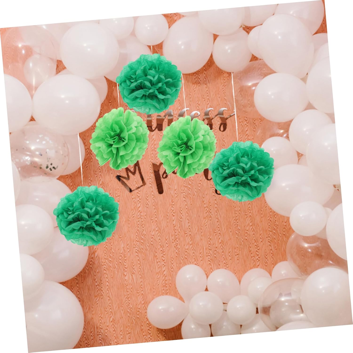 MAGICLULU 5sets Fiesta Decorations Paper Pom Pom Balls for Wedding Birthday Engagement Parties 20pcs*5