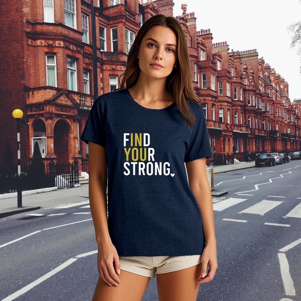 Inspirational Shirts for Women Positive Message T-Shirts Find Your Strong Tees - Image 3
