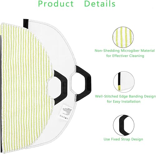 Miniatura 3 de KVLZ Almohadilla de repuesto para trapeador de vacío para Shark AV2610WA compatible con RV2610WA paño de piso duro reutilizable experto reemplazo