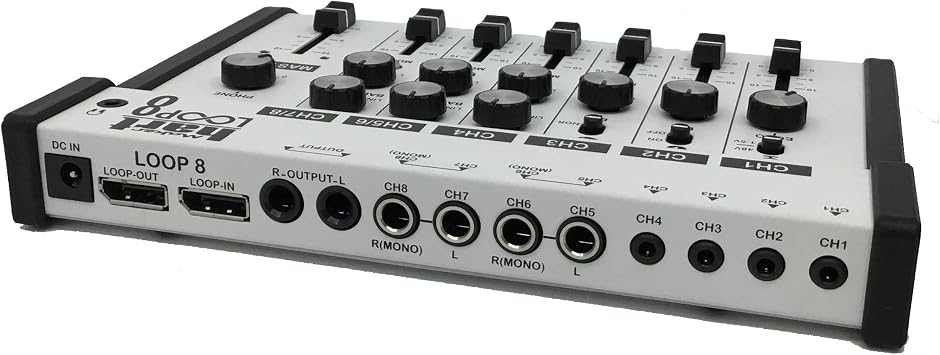 Maker hart Loop Mixer 8 3.5mm / 6.3mm JACK / Bluetooth / Phono EQ Pre-amplify / microphone Compatibility / audio mixer